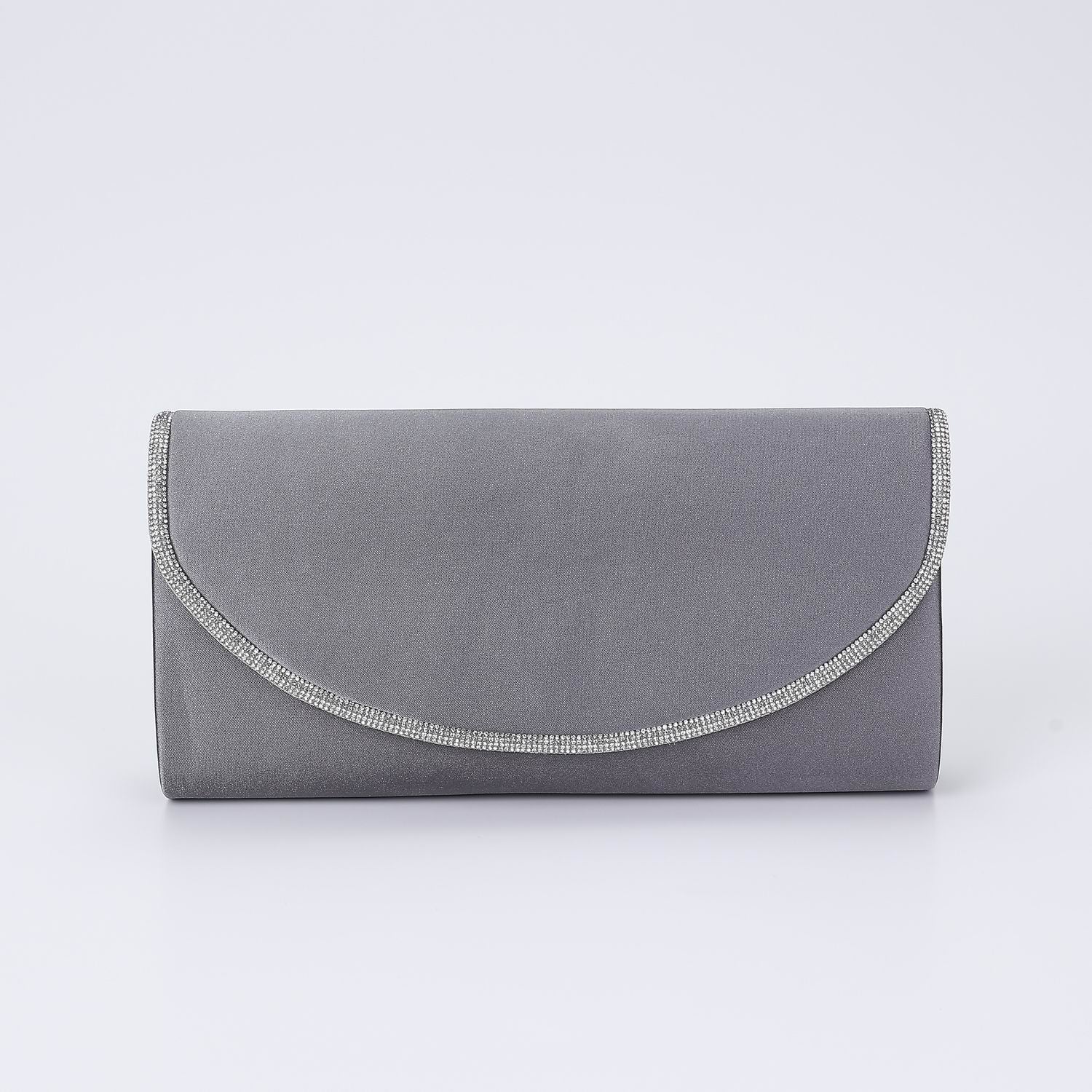 BOL NOCHE/ RECTANGULAR SENCILLA FLAP REDONDEADA PERFIL CRISTAL