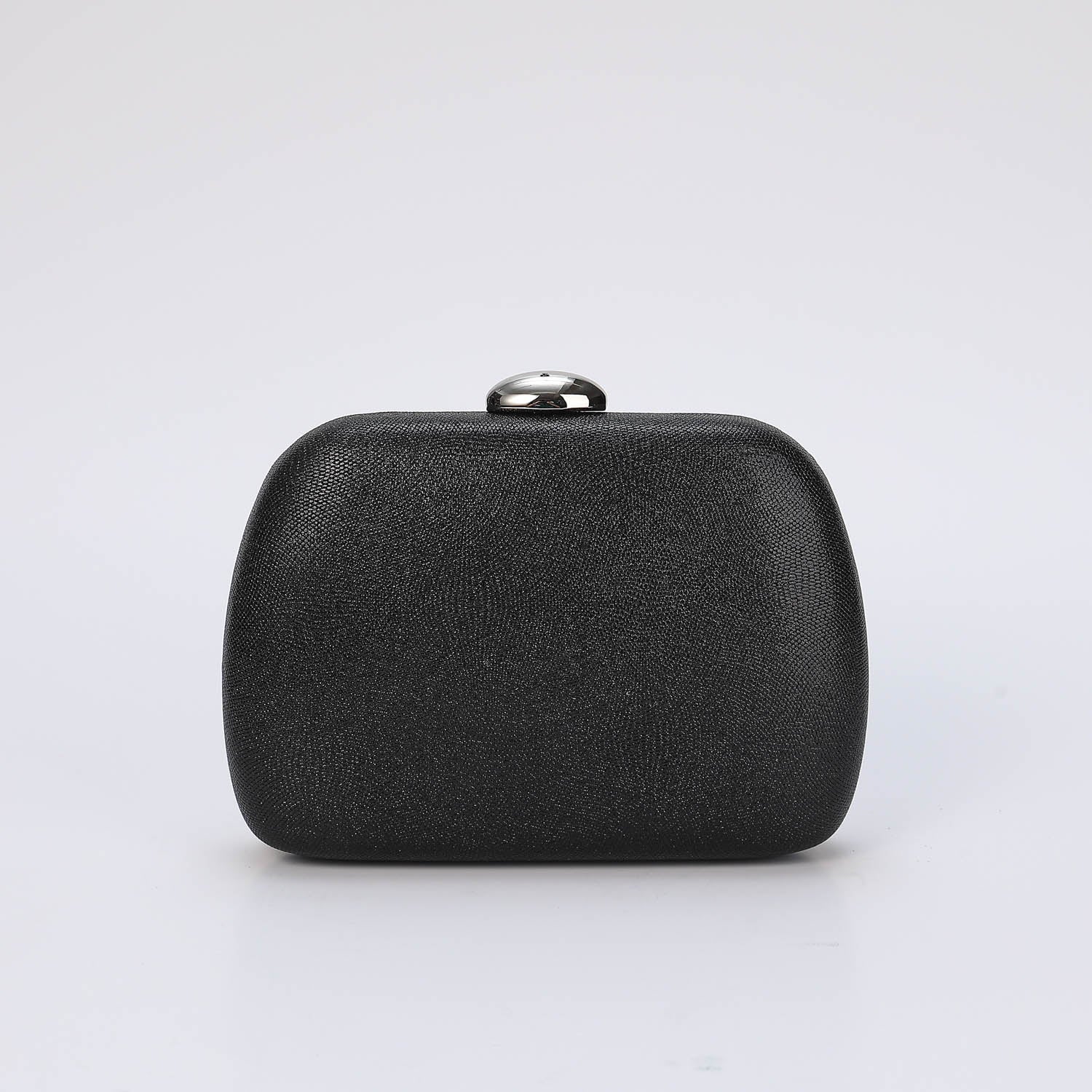 BOL NOCHE/ RIGIDA DE CAJA REDONDEADA LISA / BROCHE OVAL